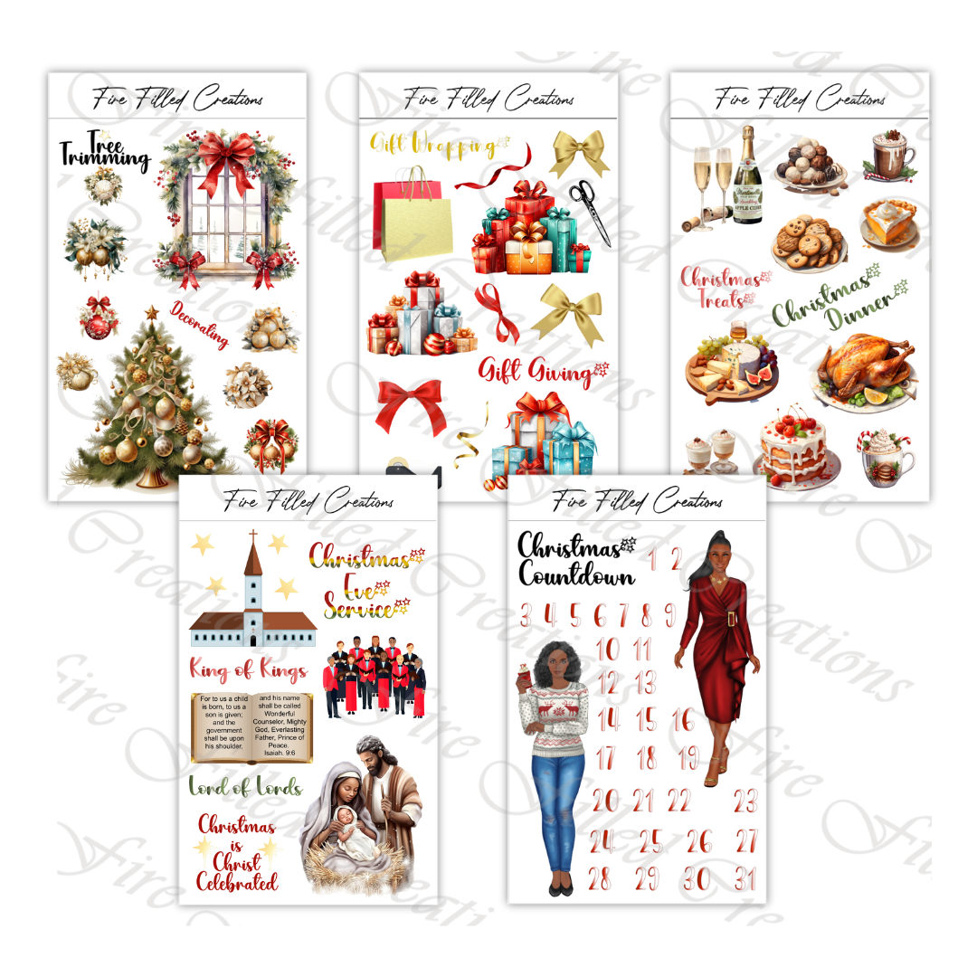 Christmas Activities Sticker Sheets