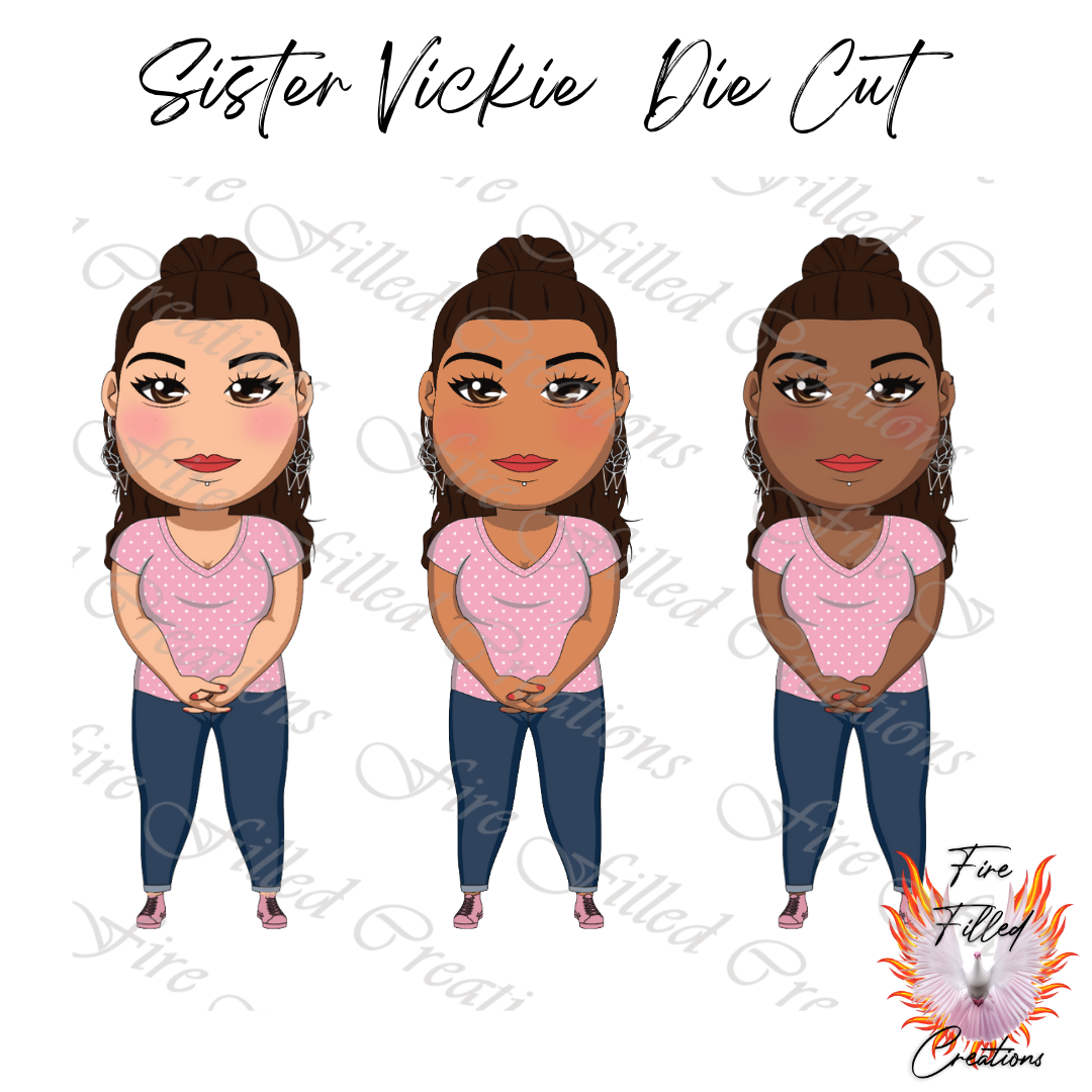 Sister Vickie Mini Faithful - Sticker Sheets and Die Cut