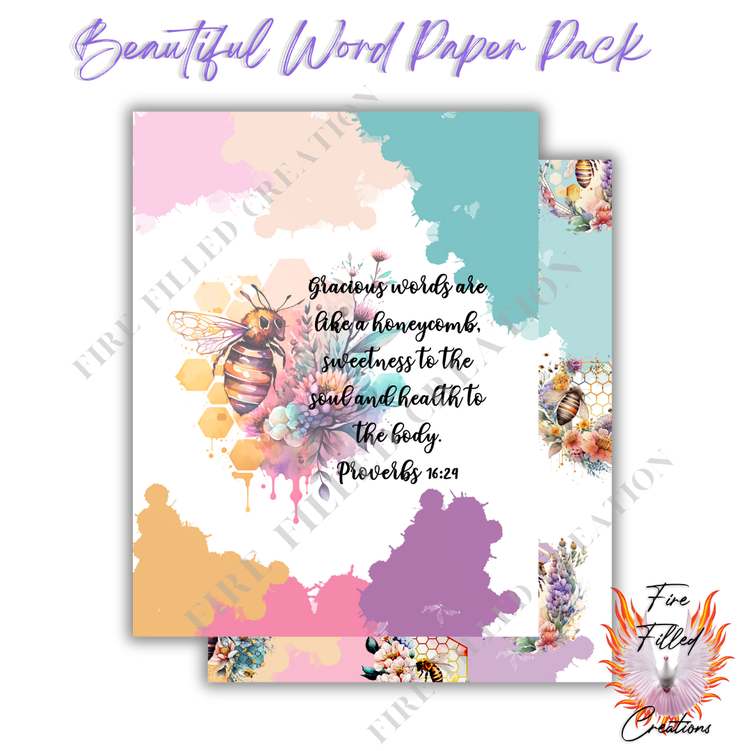 Beautiful Word Paper Pack (Digital)