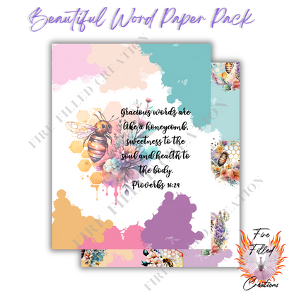 Beautiful Word Paper Pack (Digital)