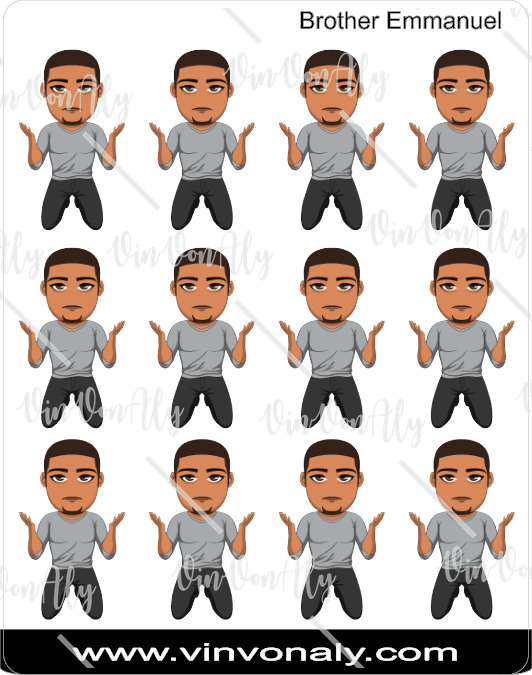 Brother Emmanuel Mini Faithful - Sticker Sheets and Die Cuts