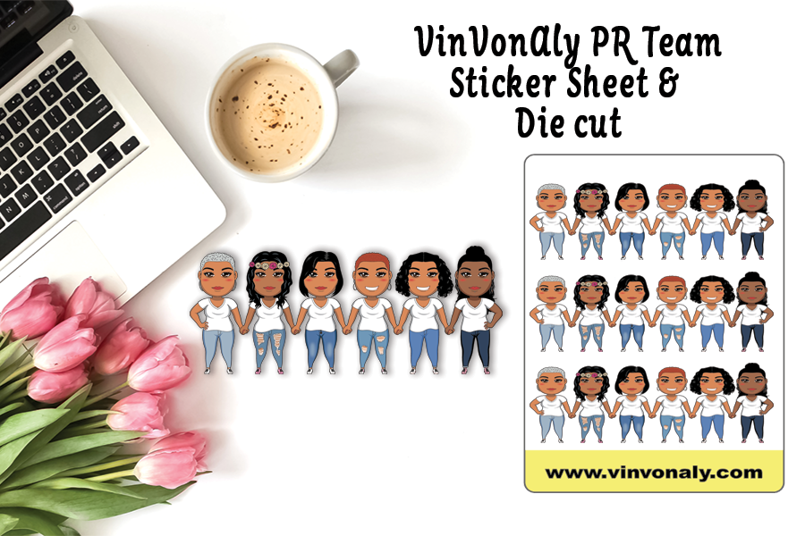 Fire Filled Creation PR Team - Mini Faithful Sticker Sheet and Die Cut