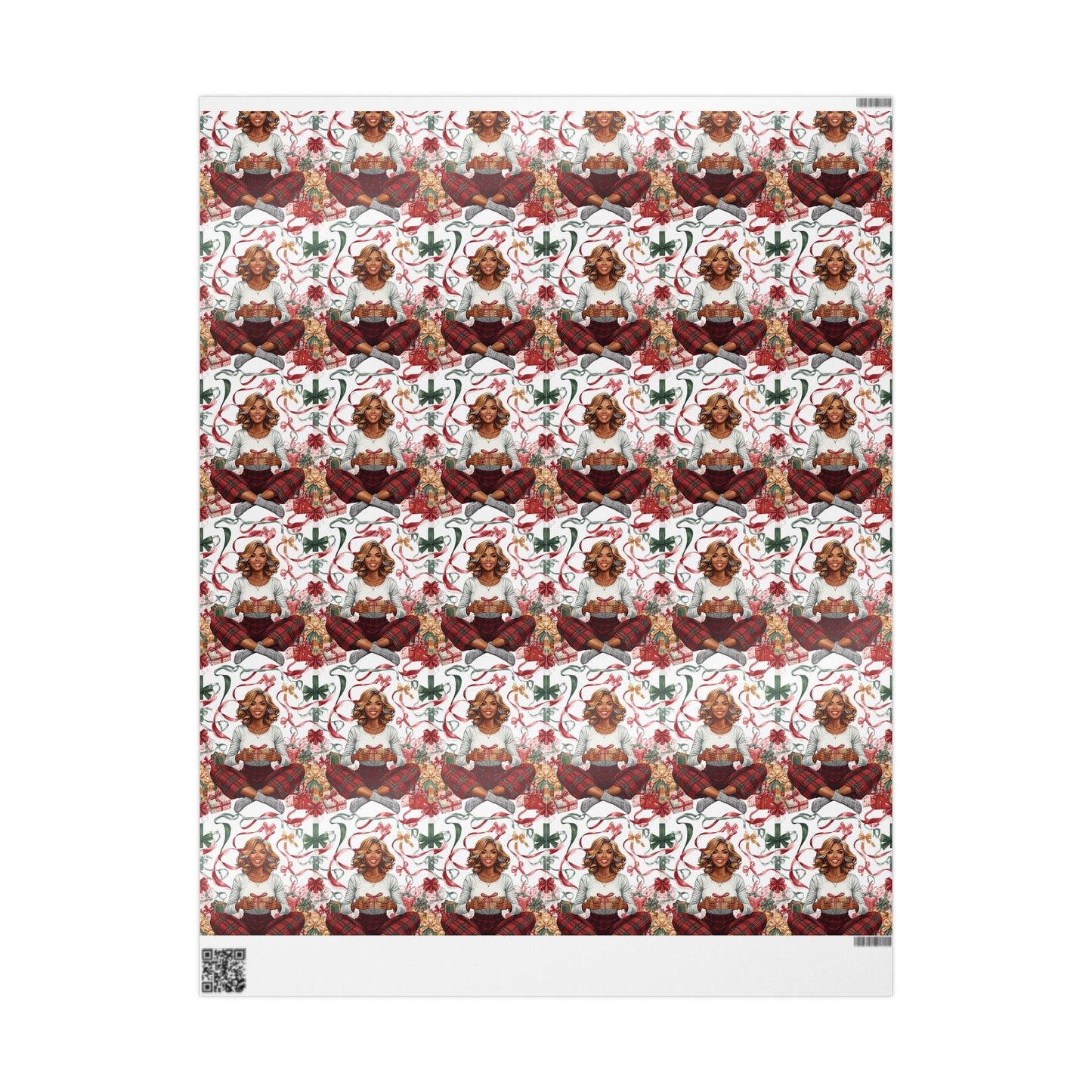 Cheerful Giver Gift Wrapping Paper - Dark Skin