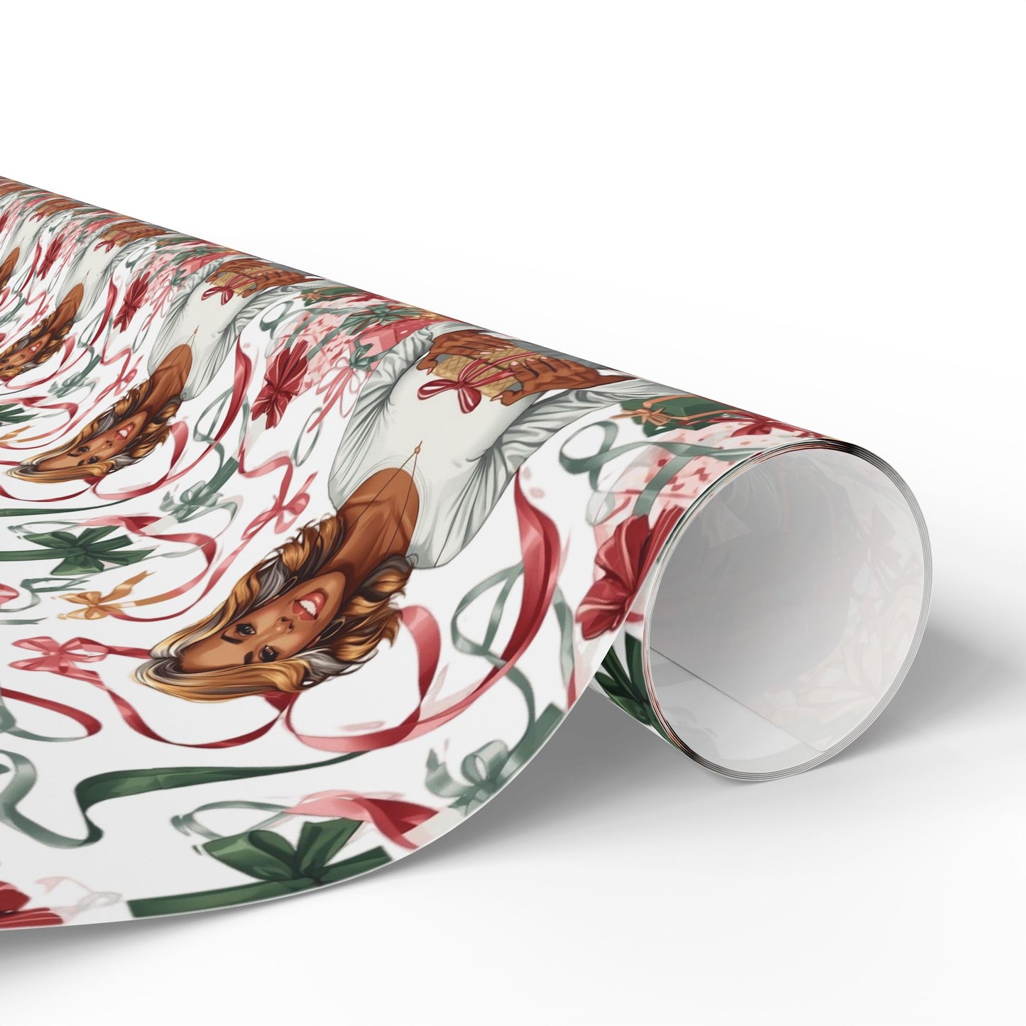 Cheerful Giver Gift Wrapping Paper - Dark Skin