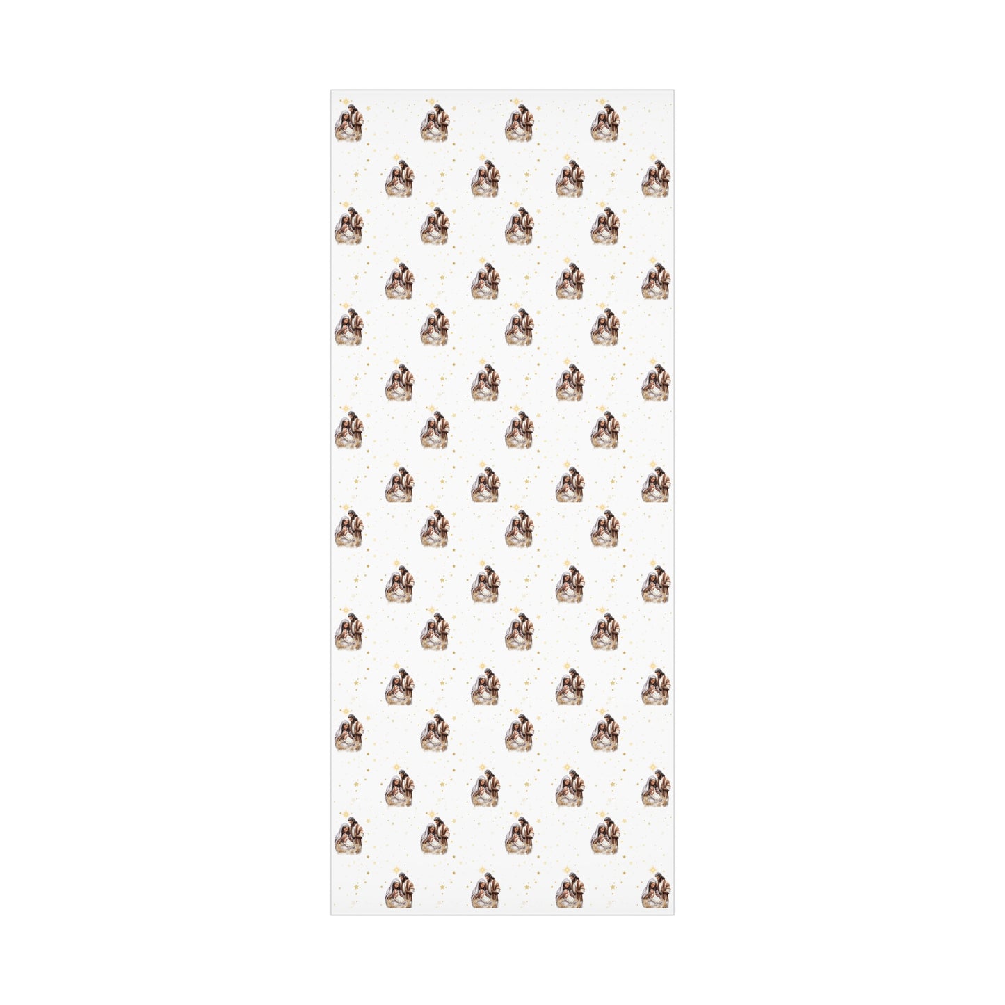 Nativity Gift Wrapping Paper - Dark Skin