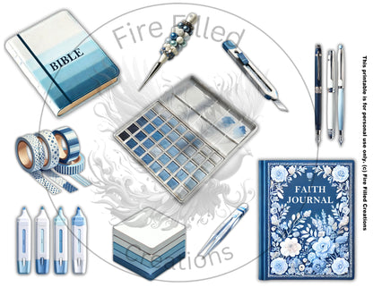 Journaling Elements Sticker Sheets (Printable & Digital)