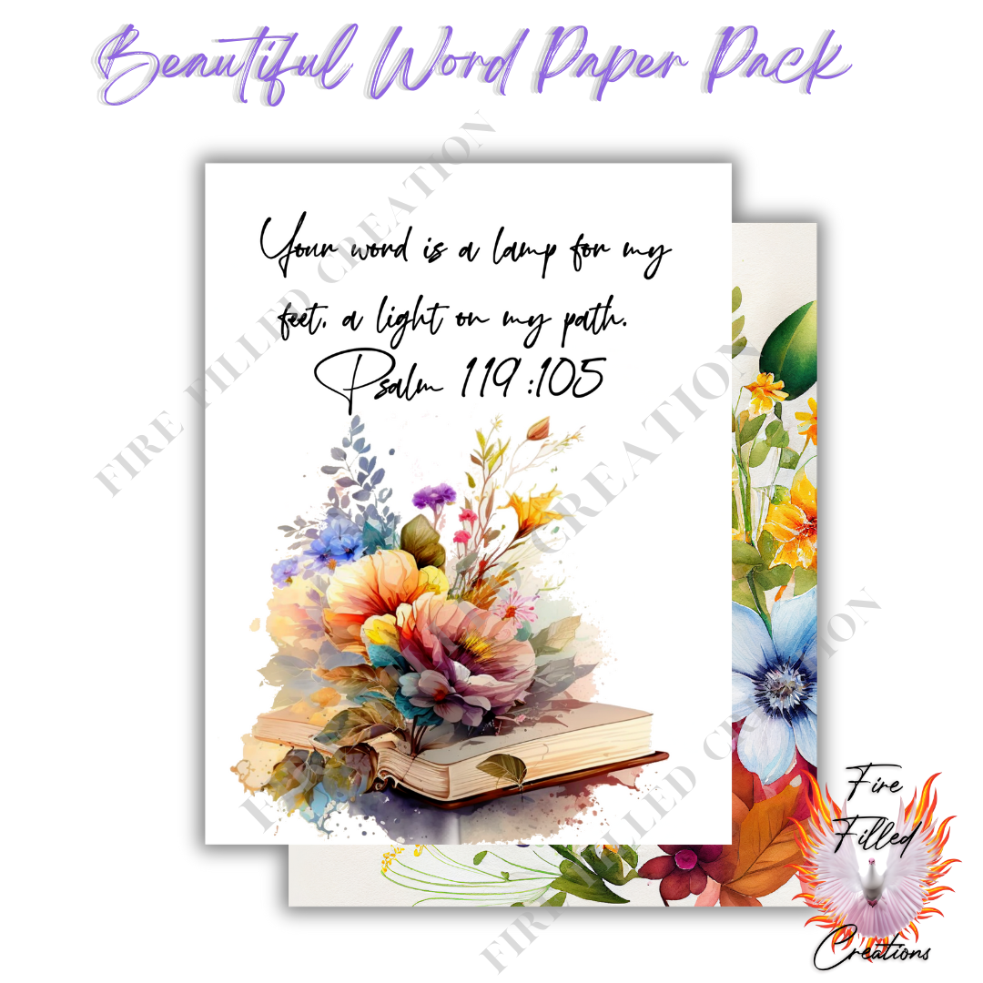 Beautiful Word Paper Pack (Printable)