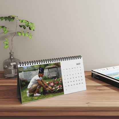 2026 Desktop Calendar - Dark Skin