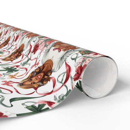 Cheerful Giver Gift Wrapping Paper - Dark Skin