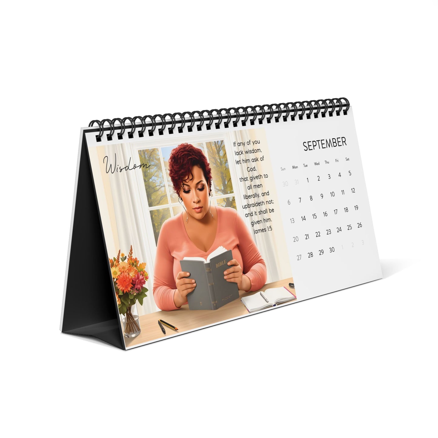 2026 Desktop Calendar - Dark Skin