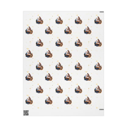 Nativity Gift Wrapping Paper - Fair Skin
