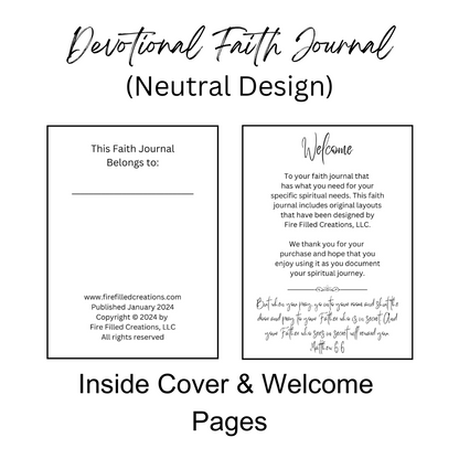 Devotional Faith Journal - Undated