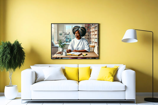 Read, Pray, Repeat Wall Print (Dark Skin) - Unframed