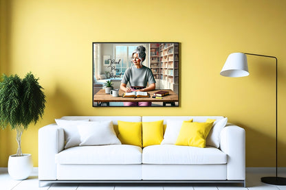 Read, Pray, Repeat Wall Print (Fair Skin) - Unframed