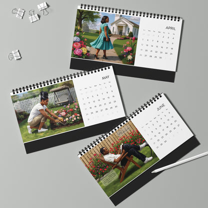 2026 Desktop Calendar - Dark Skin