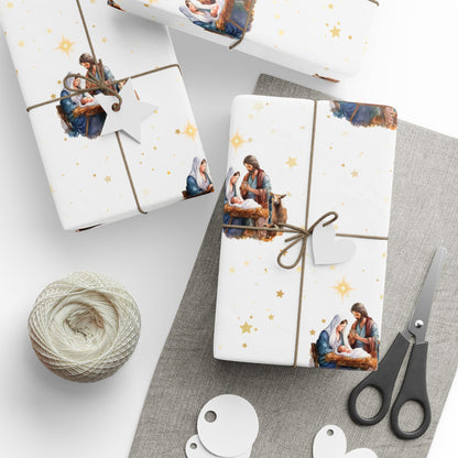 Nativity Gift Wrapping Paper - Fair Skin