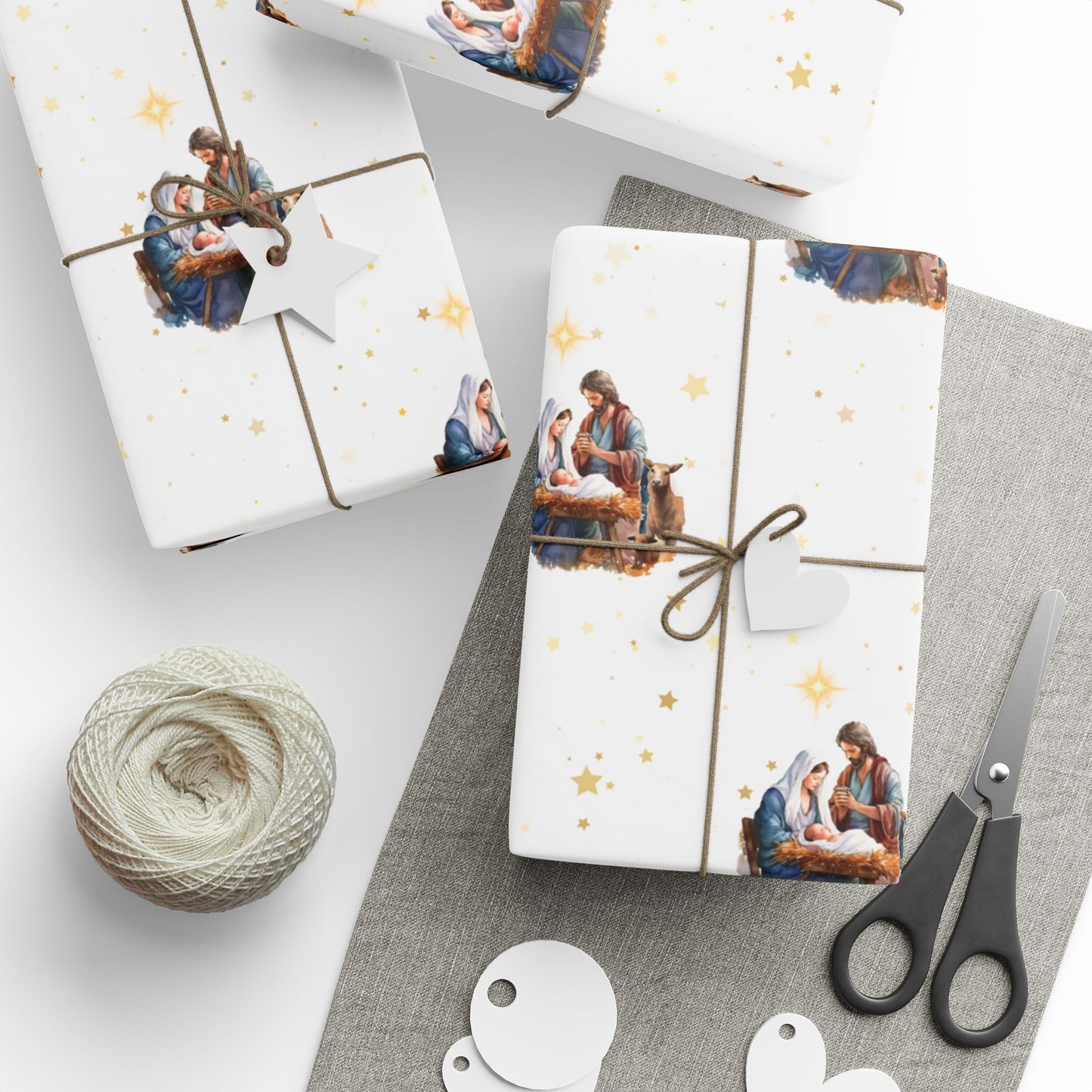 Nativity Gift Wrapping Paper - Fair Skin