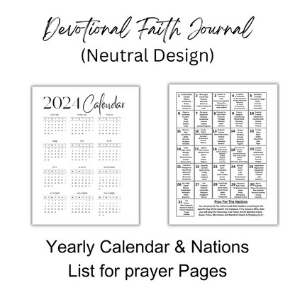 Devotional Faith Journal - Undated