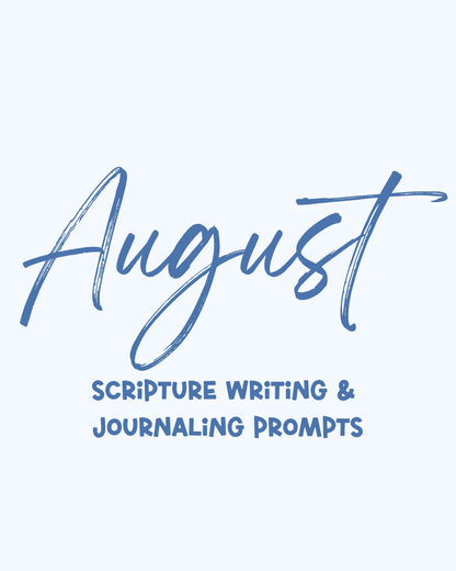 Scripture Writing Plan & Journaling Prompts