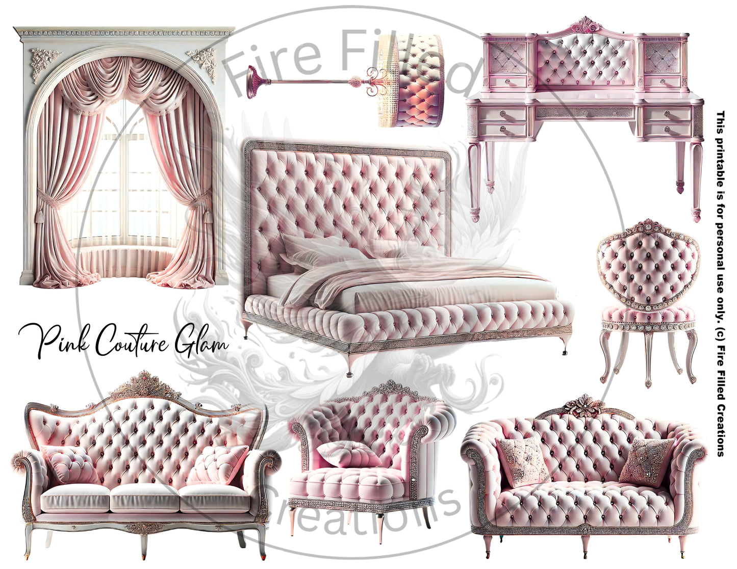 Furniture Sticker Sheets (Printable & Digital)