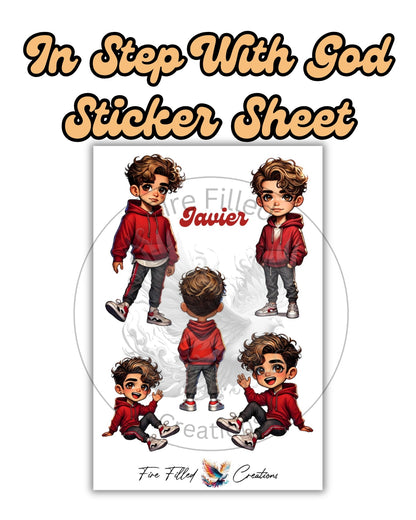 In Step With God Characters - Sticker Sheet