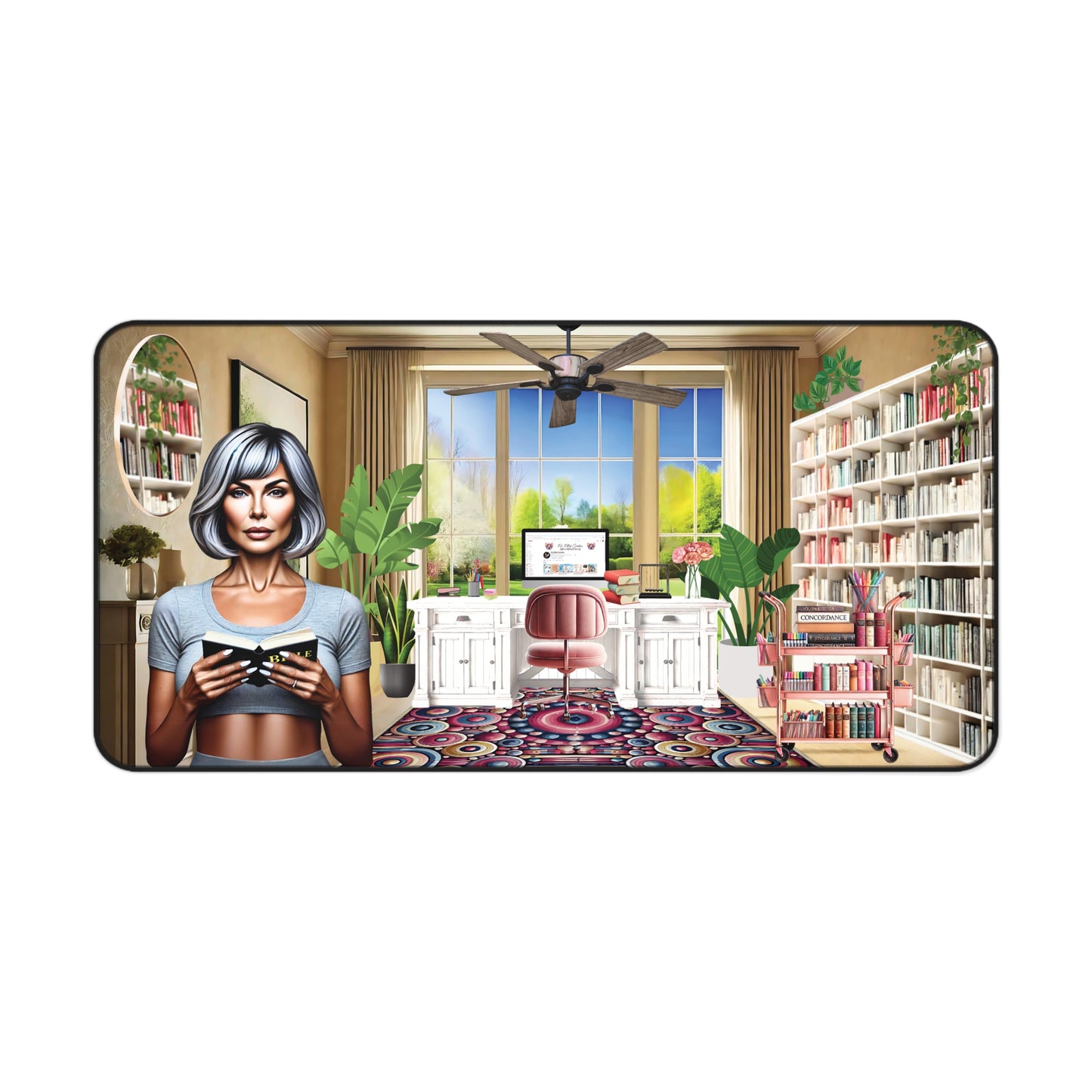 Tranquil Hideaway Desk Mat - Mature Fair Skin