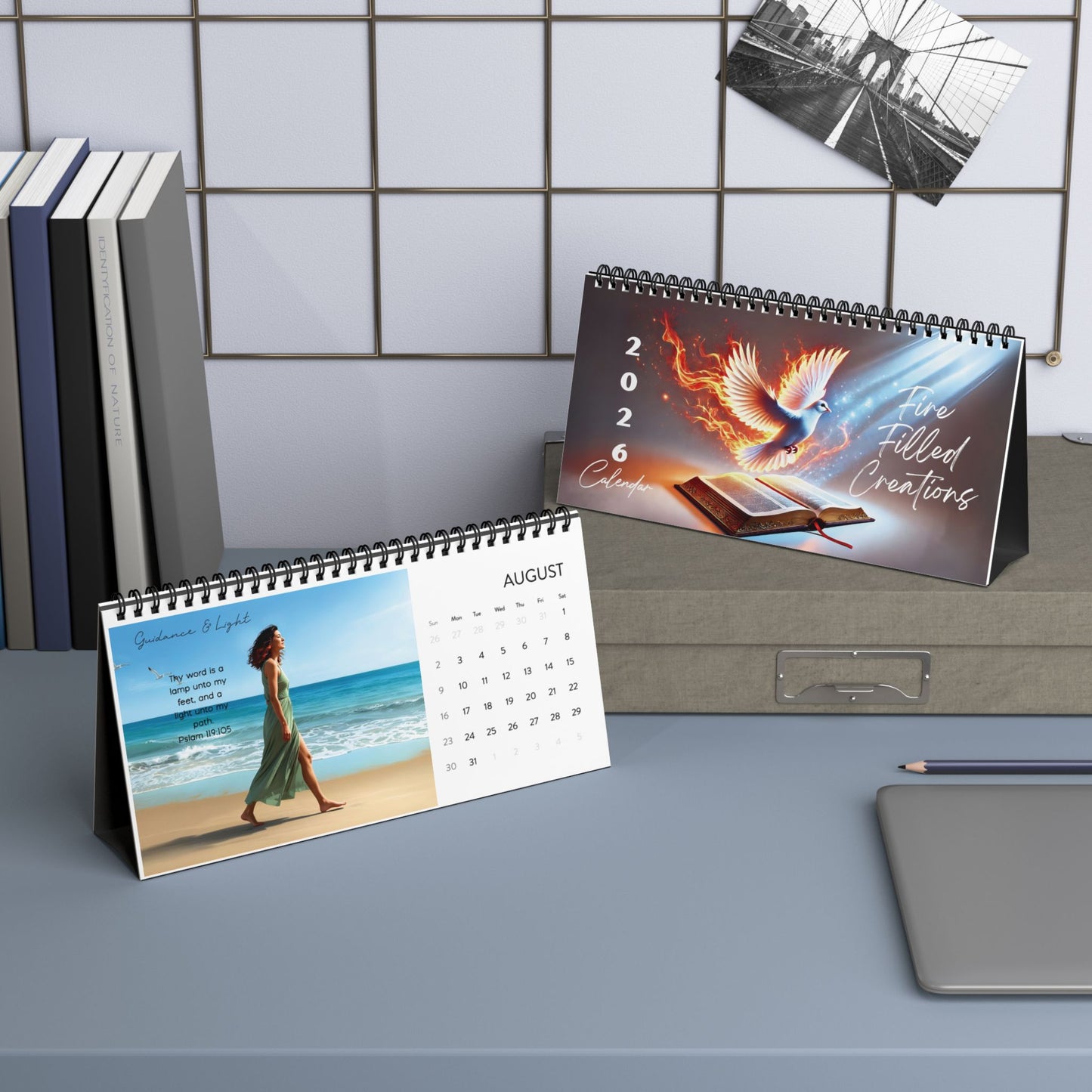 2025 Desktop Calendar - Fair Skin