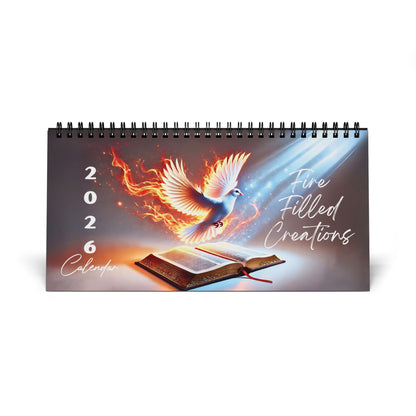 2026 Desktop Calendar - Dark Skin