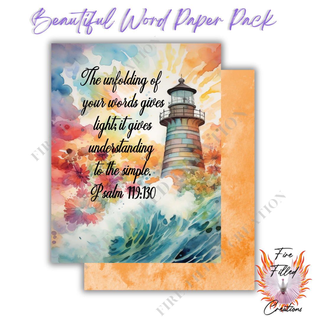 Beautiful Word Paper Pack (Digital)