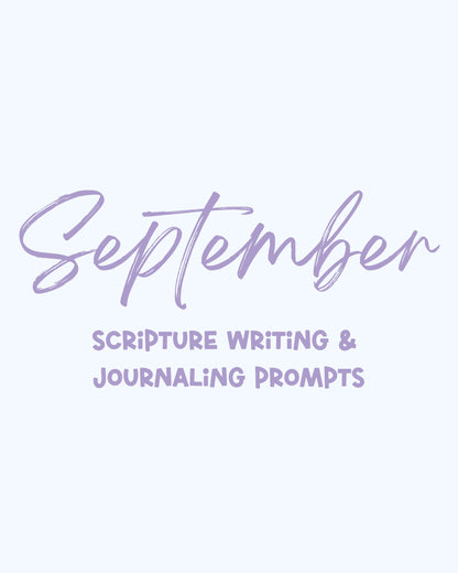 Scripture Writing Plan & Journaling Prompts