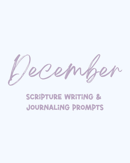 Scripture Writing Plan & Journaling Prompts
