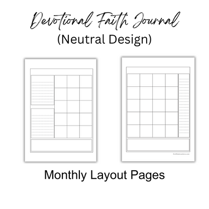 Devotional Faith Journal - Undated