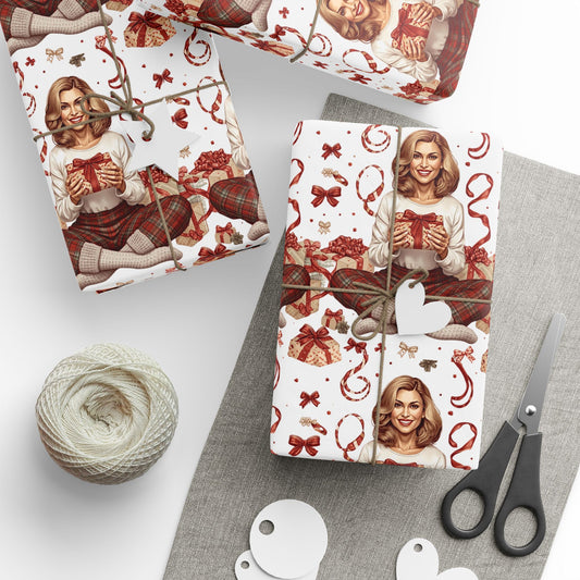 Cheerful Giver Gift Wrapping Paper - Fair Skin