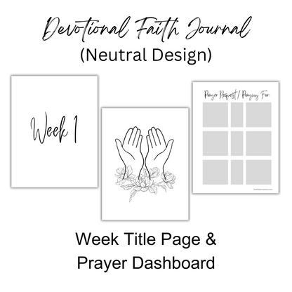 Devotional Faith Journal - Undated