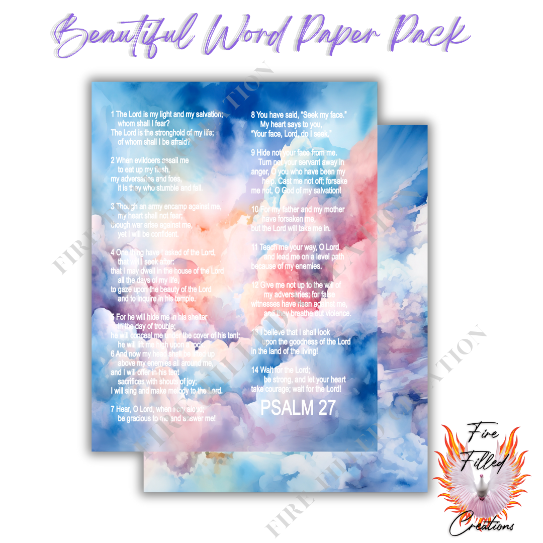 Beautiful Word Paper Pack (Printable)