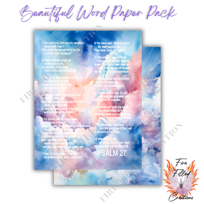 Beautiful Word Paper Pack (Printable)