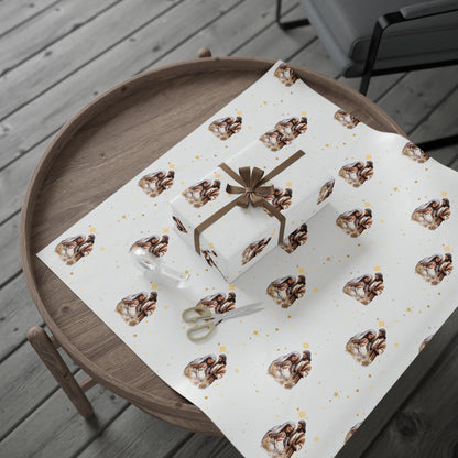 Nativity Gift Wrapping Paper - Dark Skin