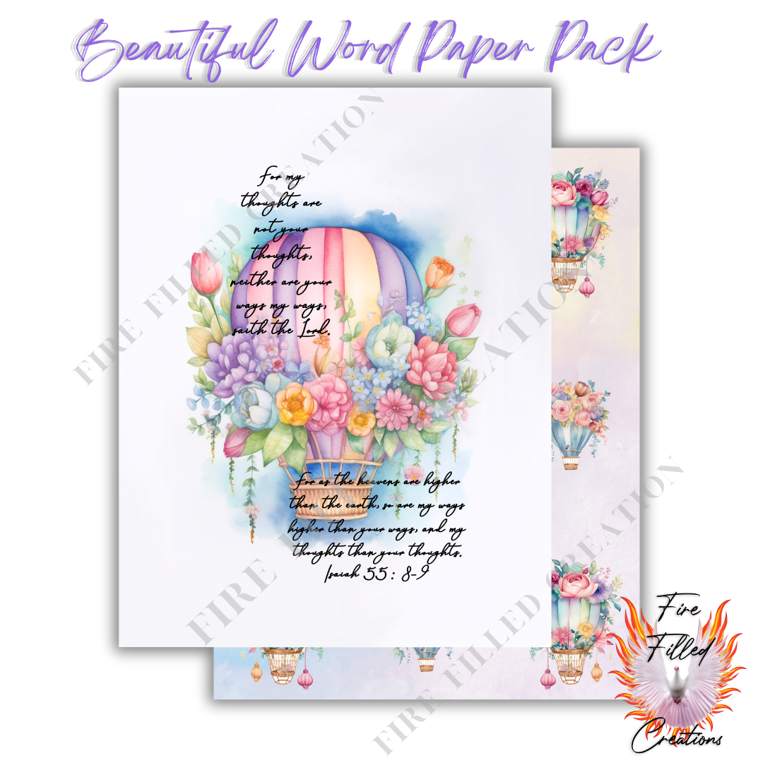 Beautiful Word Paper Pack (Printable)