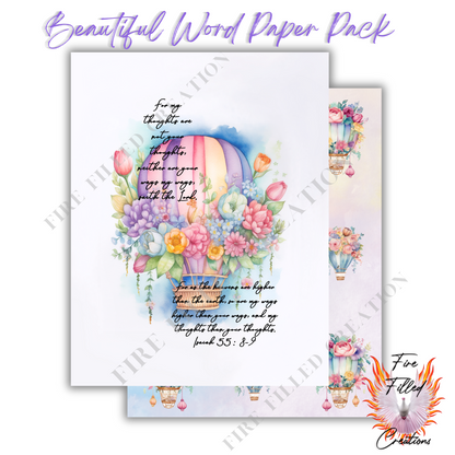 Beautiful Word Paper Pack (Digital)