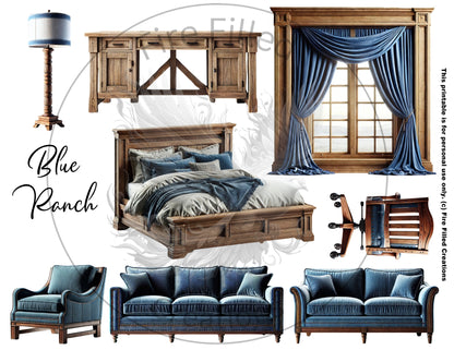 Furniture Sticker Sheets (Printable & Digital)