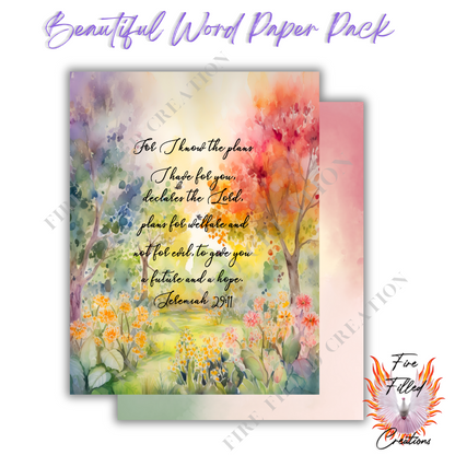 Beautiful Word Paper Pack (Digital)