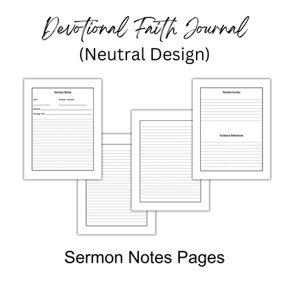 Devotional Faith Journal - Undated