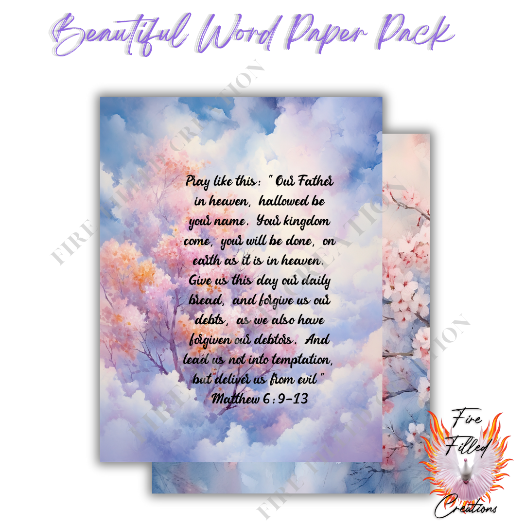 Beautiful Word Paper Pack (Printable)