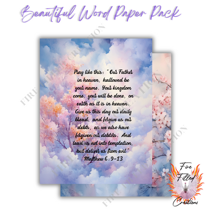 Beautiful Word Paper Pack (Digital)