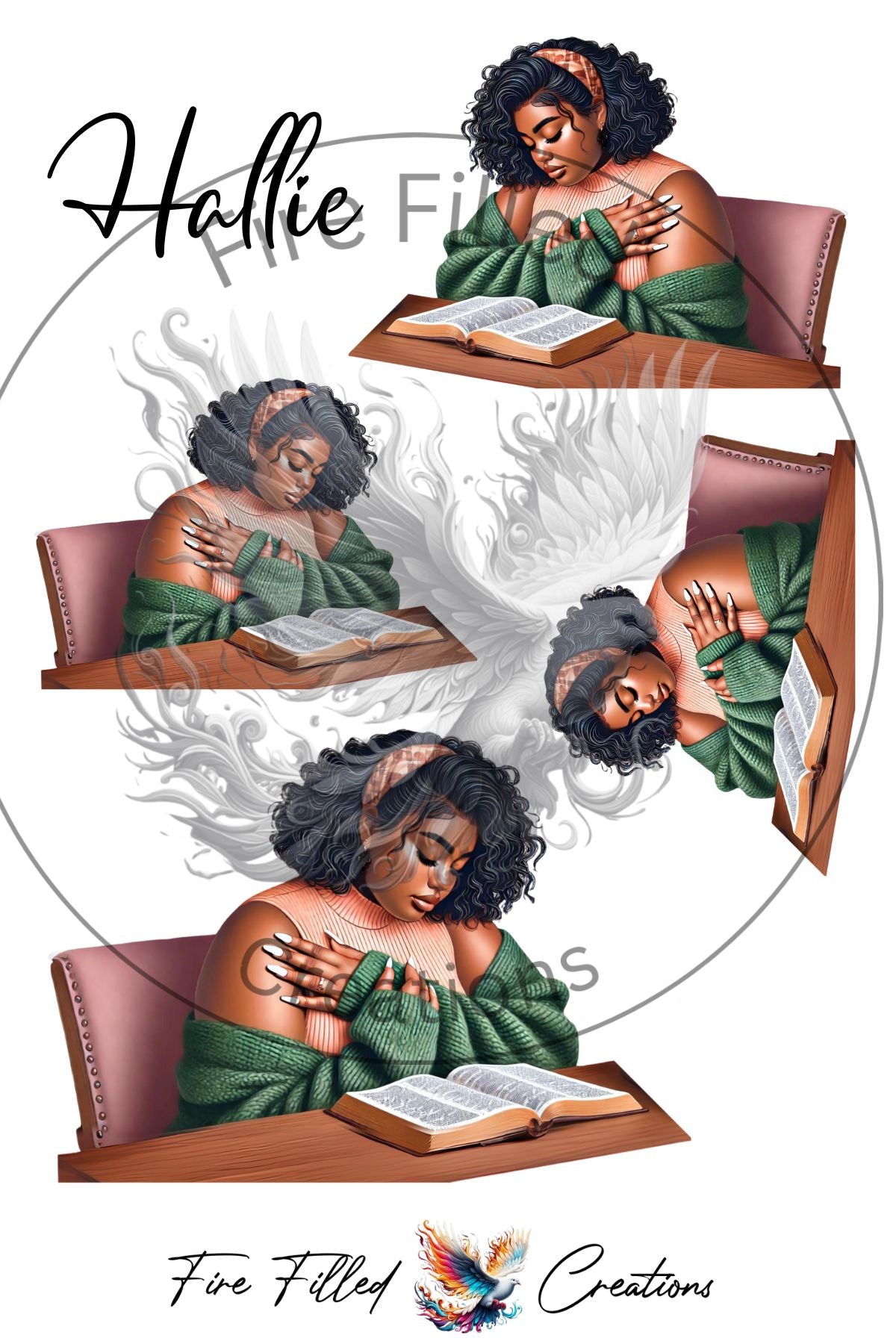Hallie - Sticker Sheet – Fire Filled Creations