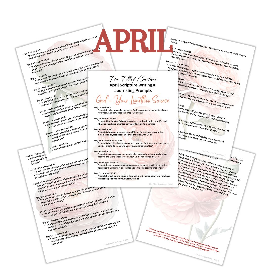 Scripture Writing Plan & Journaling Prompts