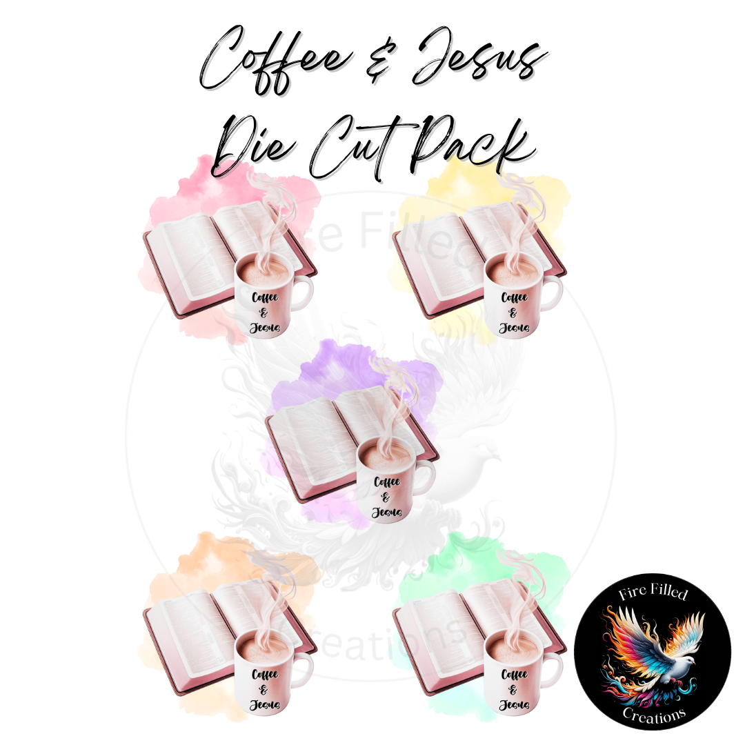 Coffee & Jesus - Sticker Sheet or Die Cut packs