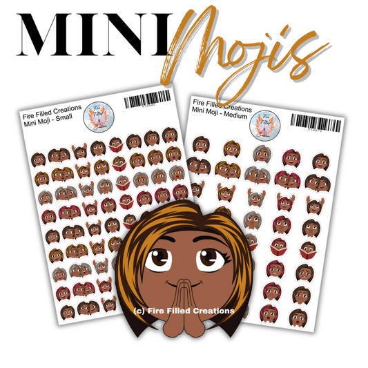 Mini Mojis - Sticker Sheet