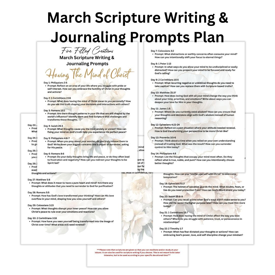 Scripture Writing Plan & Journaling Prompts