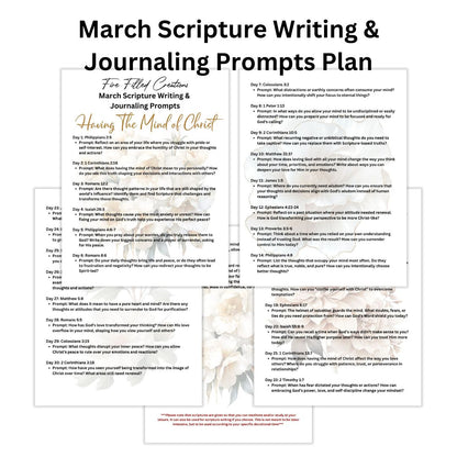 Scripture Writing Plan & Journaling Prompts